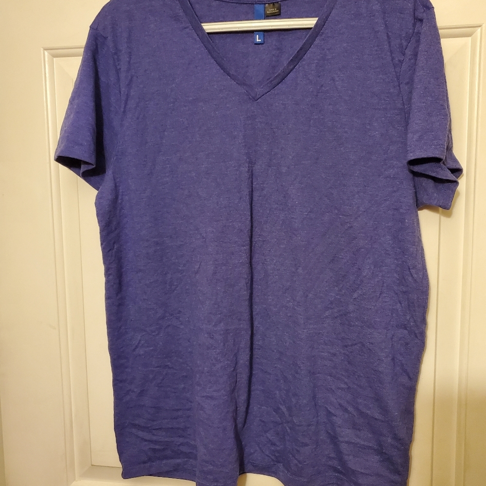 Purple vneck tshirt